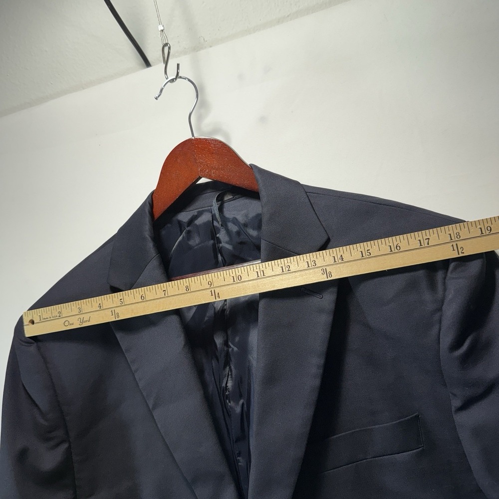 LAUREN Ralph Lauren Blazer Jacket Sport Coat Black Wool MENS SZ 44S - Picture 5 of 15